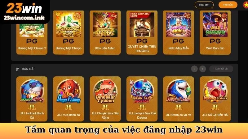 Đăng Nhập 23win - Cánh Cửa Vào Kho Game Giải Trí Đỉnh Cao 4 Tầm quan trọng của việc đăng nhập 23win
