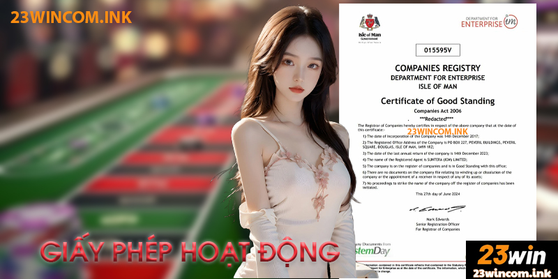 Giấy Phép Hoạt Động 23Win — Tính Pháp Lý và Độ Uy Tín Minh Bạch 2026 5 Nội dung và phạm vi giấy phép hoạt động 23Win