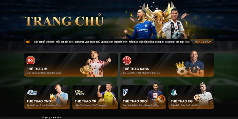 23WIN ⚜️ Link Trang Chủ 23win.com #1 Châu Á | Đăng ký +233K 35 Sảnh cá cược thể thao 23WIN